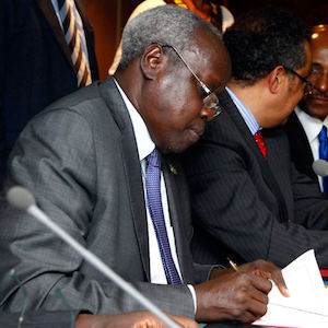 Peace agreement signing