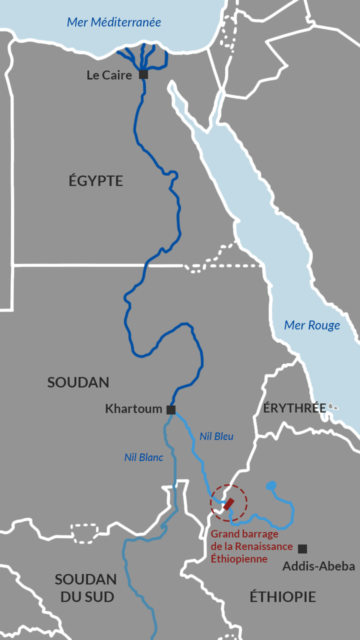 The GERD on the Blue Nile, Ethiopia